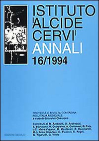Annali Istituto Alcide Cervi - Vol. 16 - Librerie.coop