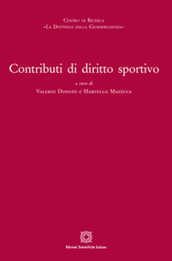 Contributi di diritto sportivo - Librerie.coop Contributi di diritto sportivo - Librerie.coop