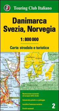 Danimarca, Svezia, Norvegia 1:800.000. Carta stradale e turistica - Librerie.coop