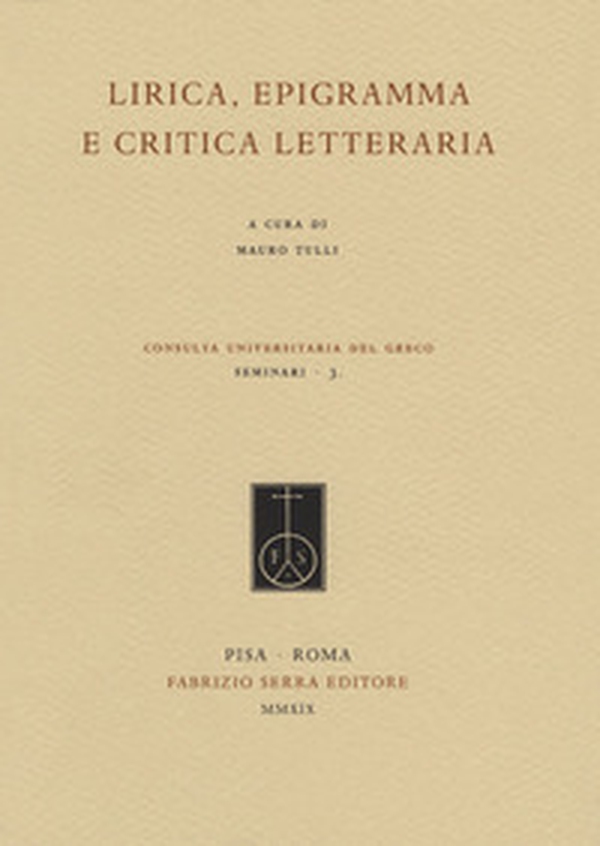 Lirica, epigramma e critica letteraria - Librerie.coop Lirica, epigramma e critica letteraria - Librerie.coop