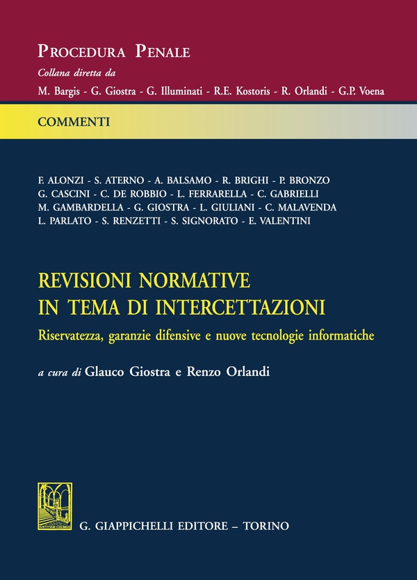 Revisioni normative in tema di intercettazioni - e-Book - Librerie.coop Revisioni normative in tema di intercettazioni - e-Book - Librerie.coop