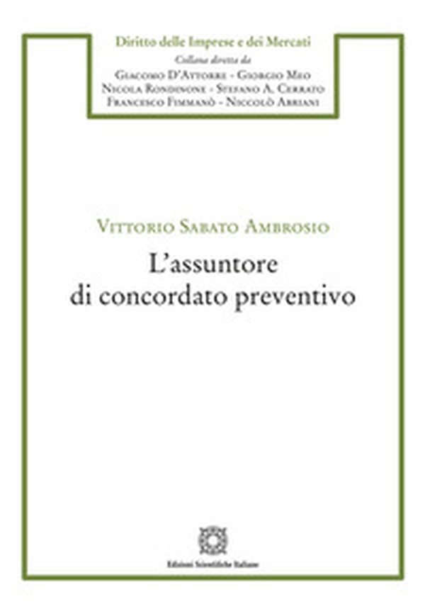 L'assuntore di concordato preventivo - Librerie.coop