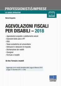 Agevolazioni fiscali per disabili - 2018 - Librerie.coop