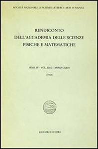 Rendiconto dell'Accademia delle scienze fisiche e matematiche. Serie IV - Librerie.coop