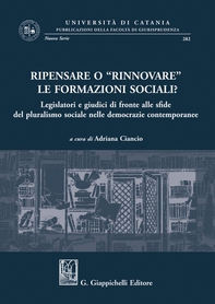 Ripensare o "rinnovare" le formazioni sociali?- e-Book - Librerie.coop
