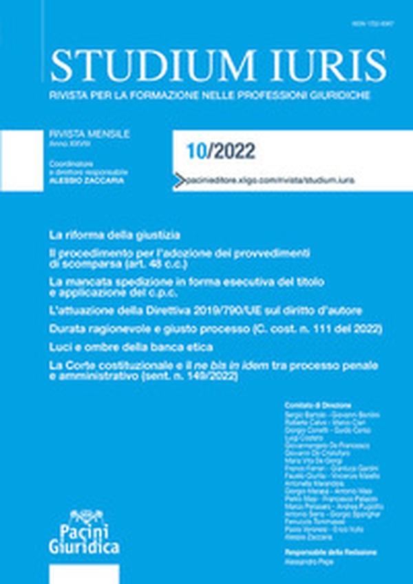 Studium iuris. Rivista per la formazione nelle professioni giuridiche - Librerie.coop Studium iuris. Rivista per la formazione nelle professioni giuridiche - Librerie.coop