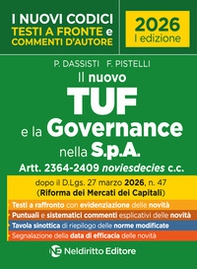 Il nuovo TUF e la Governance della S.p.A. 2026 con testi a fronte e commenti d'autore - Librerie.coop
