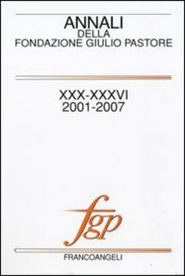 Annali della Fondazione Giulio Pastore - Librerie.coop Annali della Fondazione Giulio Pastore - Librerie.coop