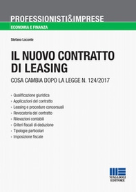 Il nuovo contratto di leasing. Cosa cambia dopo la Legge n. 124/2017 - Librerie.coop