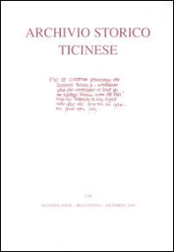 Archivio storico ticinese - Vol. 138 - Librerie.coop