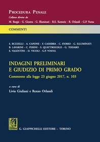 Indagini preliminari e giudizio di primo grado - Librerie.coop