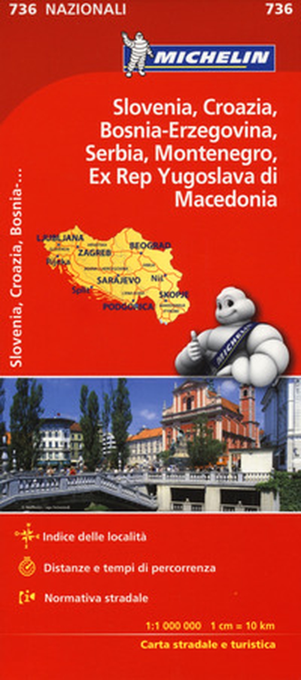 Slovenia Croazia Bosnia 1:1.000.000 - Librerie.coop Slovenia Croazia Bosnia 1:1.000.000 - Librerie.coop