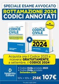 Rottamazione: Codice civile annotato con la giurisprudenza 2023-2024. Esame Avvocato 2023-2024-Codice civile annotato con la giurisprudenza 2023-2024. Esame Avvocato 2024-2025 - Librerie.coop