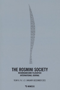 The The Rosmini society. Rosminianesimo filosofico international journal - Librerie.coop