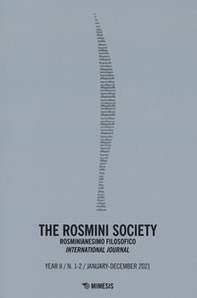The The Rosmini society. Rosminianesimo filosofico international journal - Librerie.coop The The Rosmini society. Rosminianesimo filosofico international journal - Librerie.coop