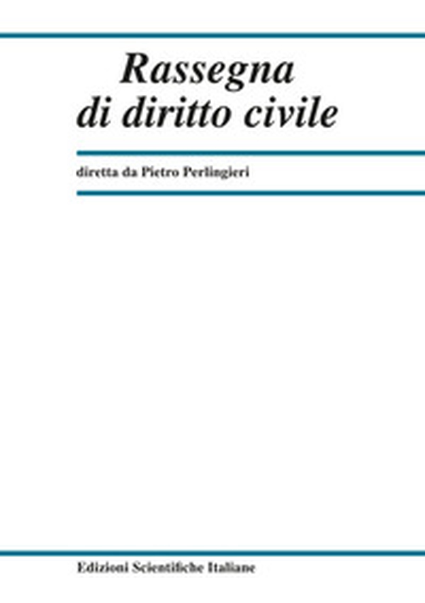 Rassegna di diritto civile - Vol. 1 - Librerie.coop Rassegna di diritto civile - Vol. 1 - Librerie.coop