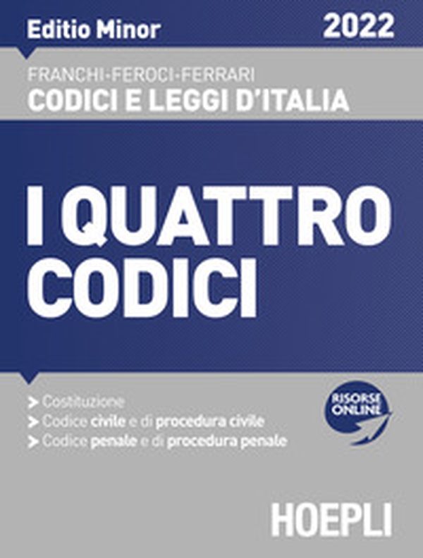 I quattro codici. Editio minor 2022 - Librerie.coop I quattro codici. Editio minor 2022 - Librerie.coop