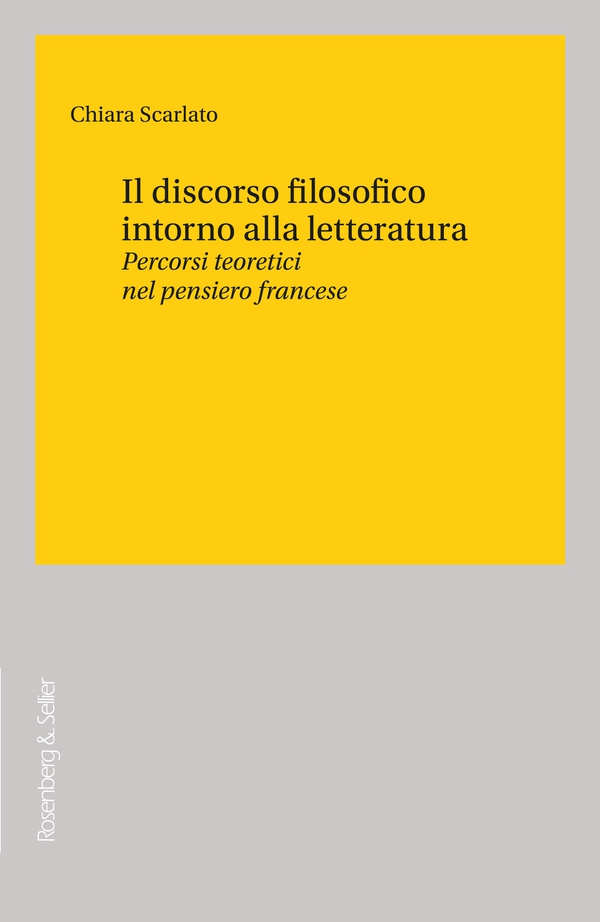 Il discorso filosofico intorno alla letteratura - Librerie.coop