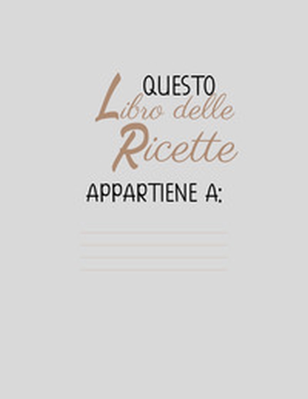 Libro delle ricette - Librerie.coop Libro delle ricette - Librerie.coop
