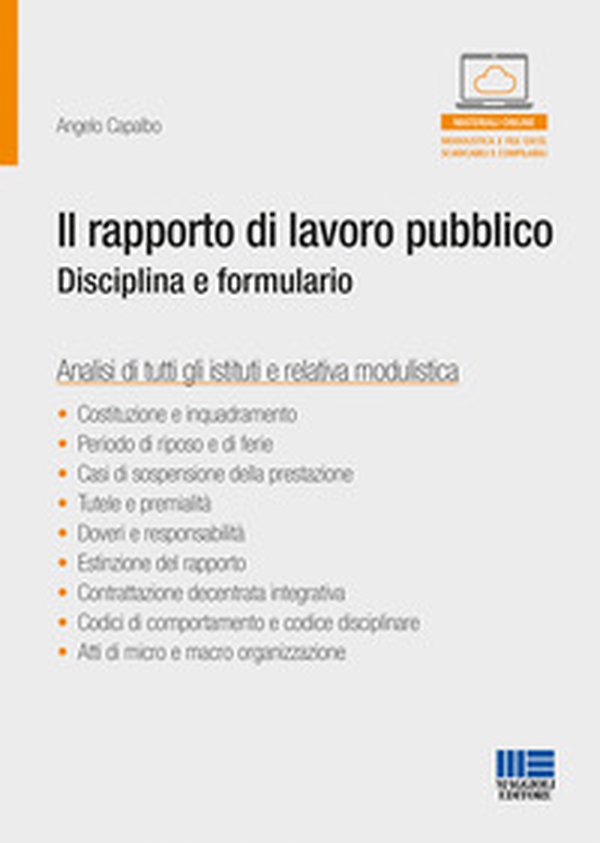 Il rapporto di lavoro pubblico. Disciplina e formulario - Librerie.coop Il rapporto di lavoro pubblico. Disciplina e formulario - Librerie.coop