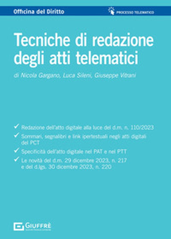 Tecniche di redazione degli atti telematici - Librerie.coop Tecniche di redazione degli atti telematici - Librerie.coop