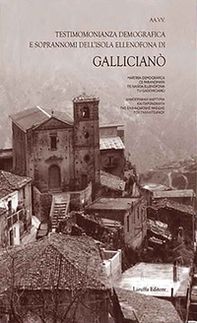 Gallicianò. Testimonianza demografica e soprannomi dell'isola ellenofona - Librerie.coop
