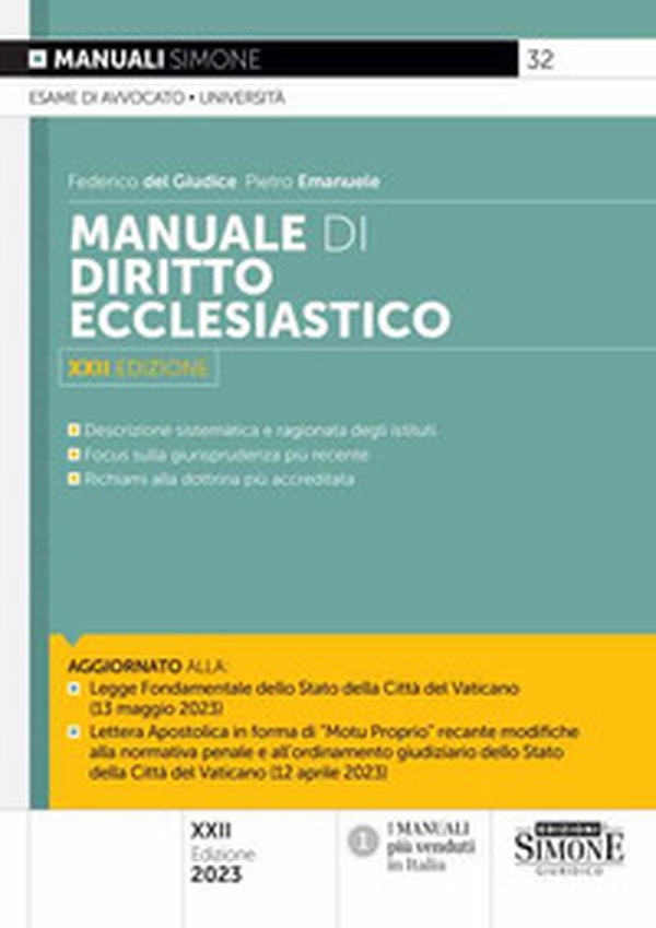 Manuale di diritto ecclesiastico - Librerie.coop Manuale di diritto ecclesiastico - Librerie.coop