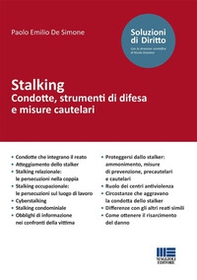Stalking. Condotte, strumenti di difesa e misure cautelari - Librerie.coop Stalking. Condotte, strumenti di difesa e misure cautelari - Librerie.coop