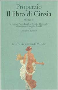 Il libro di Cinzia. Elegie. Testo latino a fronte - Librerie.coop Il libro di Cinzia. Elegie. Testo latino a fronte - Librerie.coop
