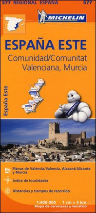 España Este. Comunidad/Comunitat Valenciana. Murcia 1:400.000 - Librerie.coop