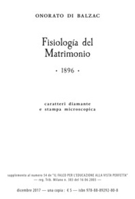 Fisiologia del matrimonio. Ediz. a caratteri diamante e stampa microscopica - Librerie.coop Fisiologia del matrimonio. Ediz. a caratteri diamante e stampa microscopica - Librerie.coop