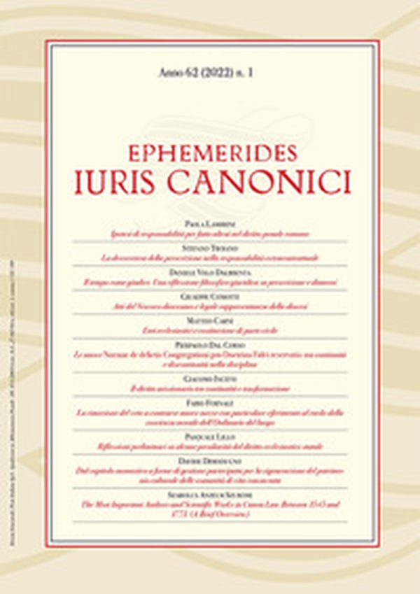 Ephemerides Iuris canonici - Librerie.coop Ephemerides Iuris canonici - Librerie.coop