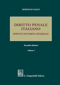 Diritto penale italiano. Appunti di parte generale - Librerie.coop