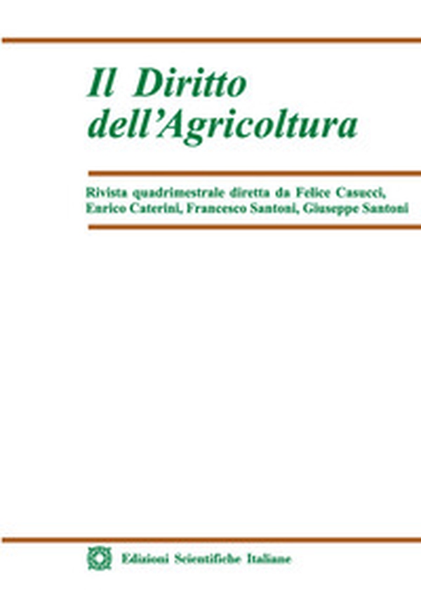 Il diritto dell'agricoltura - Vol. 1 - Librerie.coop Il diritto dell'agricoltura - Vol. 1 - Librerie.coop