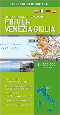 Friuli-Venezia Giulia 1:200.000 - Librerie.coop