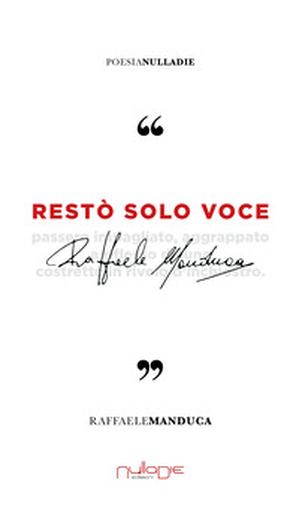 Restò solo voce - Librerie.coop Restò solo voce - Librerie.coop