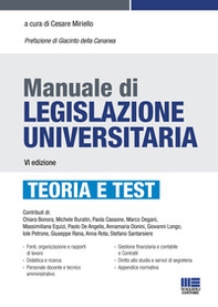 Manuale di legislazione universitaria - Librerie.coop