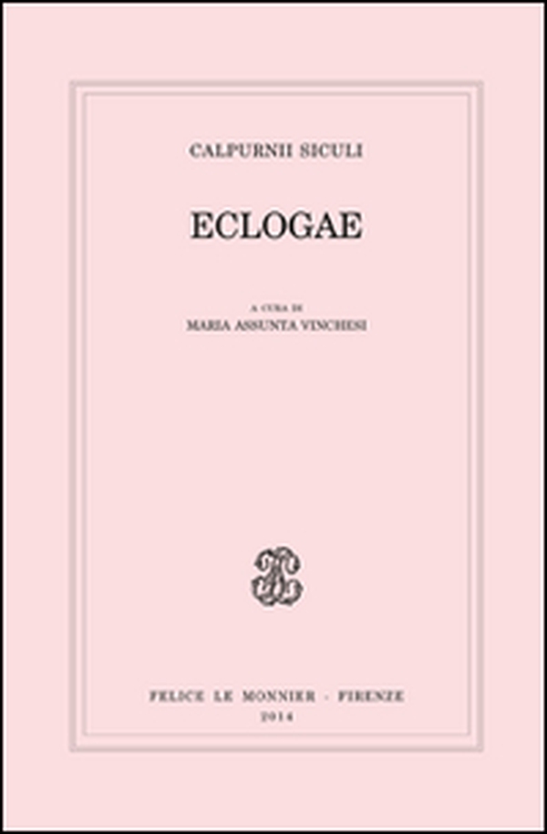 Eclogae - Librerie.coop Eclogae - Librerie.coop