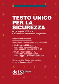 Testo unico per la sicurezza - XII ed. - Librerie.coop Testo unico per la sicurezza - XII ed. - Librerie.coop