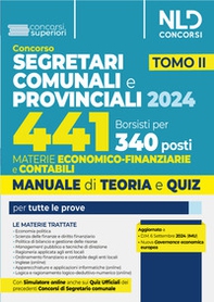 Concorso per 441 borsisti per 340 posti da segretari comunali e provinciali - Vol. 2 - Librerie.coop Concorso per 441 borsisti per 340 posti da segretari comunali e provinciali - Vol. 2 - Librerie.coop