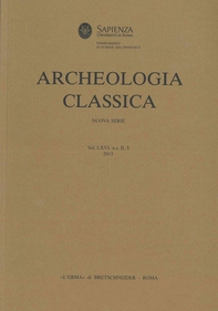 Archeologia Classica, n.s. II, 5, vol. 66,  2015 - Librerie.coop