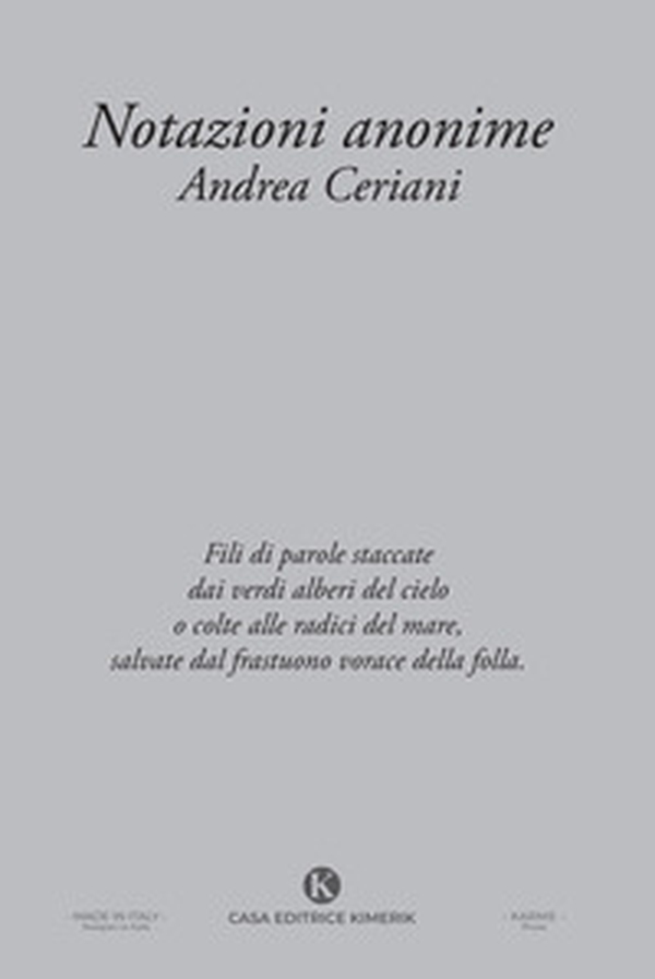 Notazioni anonime - Librerie.coop Notazioni anonime - Librerie.coop