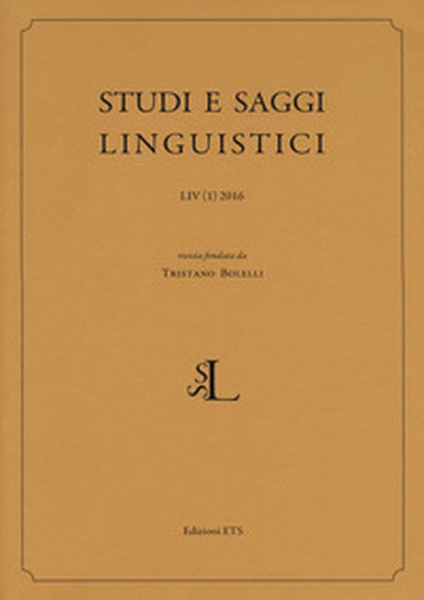 Studi e saggi linguistici - Vol. 1 - Librerie.coop Studi e saggi linguistici - Vol. 1 - Librerie.coop