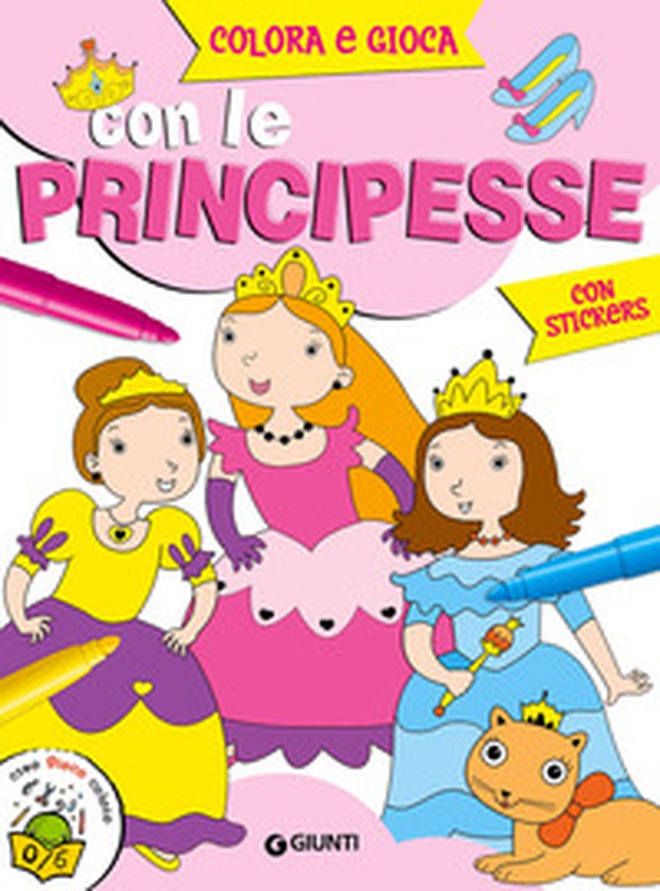 Colora e gioca con le principesse. Con adesivi - Librerie.coop Colora e gioca con le principesse. Con adesivi - Librerie.coop