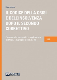 Il codice della crisi e dell'insolvenza dopo il Secondo Correttivo - Librerie.coop