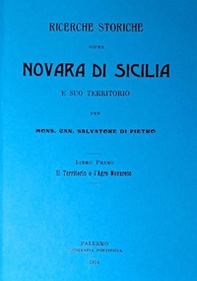 Ricerche storiche sopra Novara di Sicilia e suo territorio - Librerie.coop