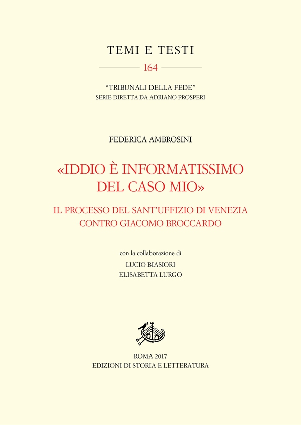 «Iddio è informatissimo del caso mio» - Librerie.coop