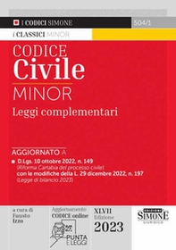 Codice civile. Leggi complementari. Ediz. minor - Librerie.coop