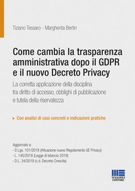 Come cambia la trasparenza amministrativa dopo il GPDR e il nuovo Decreto privacy - Librerie.coop
