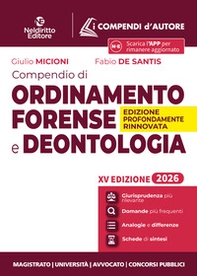 Compendio di ordinamento forense e deontologia 2026 - Librerie.coop